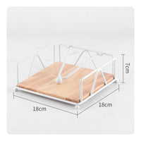Square Paper Napkin Holder Non-Slip Feet Tabletop Napkin Dispenser Great Gift