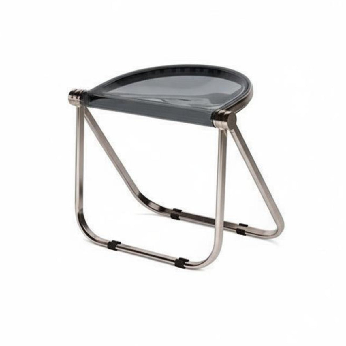 Minimalist Cylindrical Stool Foldable Space-Saving Seat Sturdy Construction