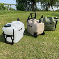 Portable Camping Water Tank with Wheels and Faucet