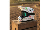 Comfortable Motocross Helmet with Visor | Ventilated, Downhill Helmet with visor, for Trail Riding