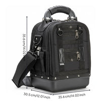 Molded Bottom Tool Bag Scratch-Resistant Work Storage Zippered Opening