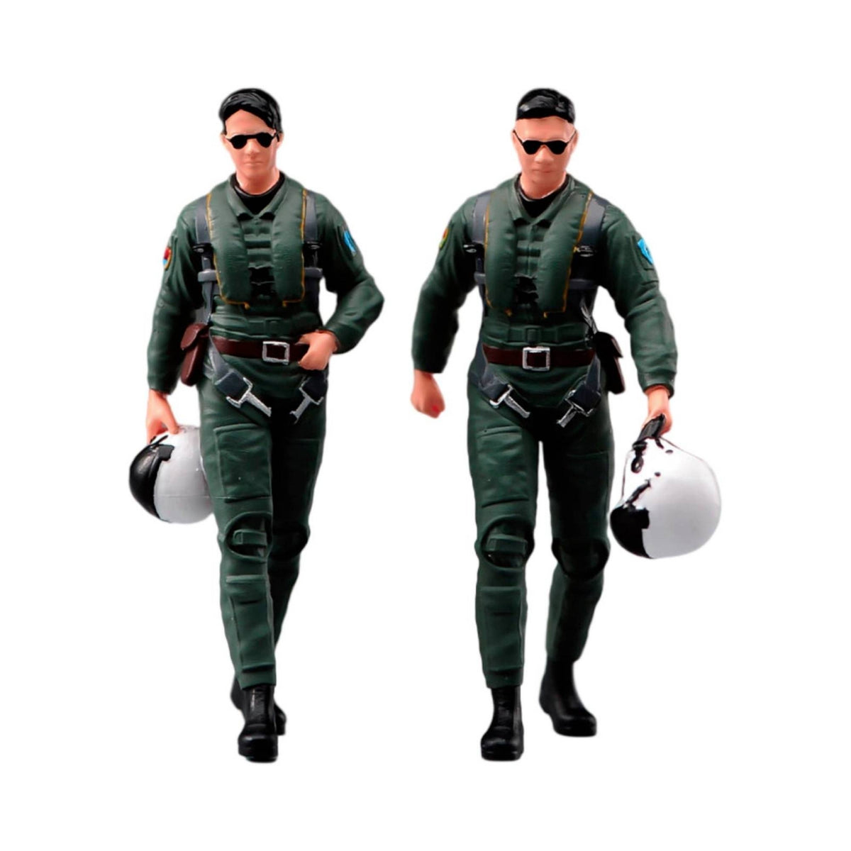 Pilot Model with Helmet Lifelike Miniature Sturdy for Desk