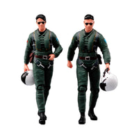 Pilot Model with Helmet Lifelike Miniature Sturdy for Desk