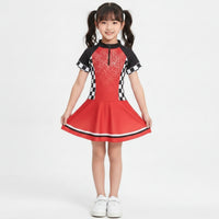 Dress Zipper Closure Costume Flared Costume Dress for Girls, Kids, Halloween