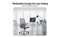 Ergonomic Mesh Chair with Headrest 360-Degree Swivel Office Furniture for Gamers