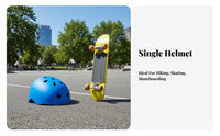 Skateboard Helmet Sturdy PC Shell Roller Skating Helmet Impact Resistant Shielded Headwear for Adults, Cyclists, Skateboarding, Outdoor Sports, BMX