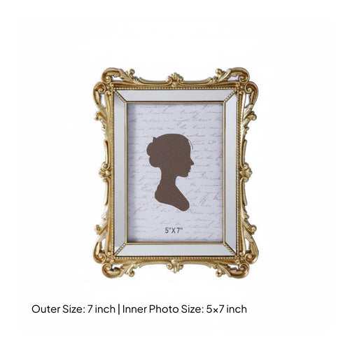 French Design Resin Frame Luxury Look Vintage Tabletop Frame for Bedroom