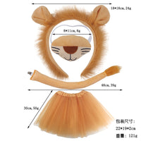 Lion Animal Headband Costume for Halloween and Performances