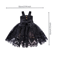 OB11 Doll Dress Bow Waist Sleeveless Doll Dress Decorative Buttons 1/12 BJD Outfit