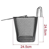 Bicycle Mesh Basket Iron Folding Bike Front Handlebar Basket