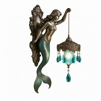 Vintage Lantern Wall Lamp Ornate Home Decor Resin
