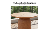 Waterresistant Small Round Accent Table sunlight-resistant Round Tripod Table Nordic Design outsidedoor Furniture Weather Resistant for Apartment Dwellers, Decor lovers, Balcony, Garden, Living Room, Backyard