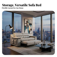 Electric Reclining Sofa Bed Modern Minimalist Design Electric Recliner Couch Padded Armrests Leather Home Theater Seating for Families, Adults