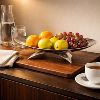 Stainless Steel Fruit Tray Minimalist Home Decor Sculptural