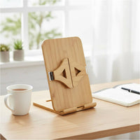 Bamboo Couch Armrest Tray Easy to Move Attach-on Sofa Side Table Multi-Purpose