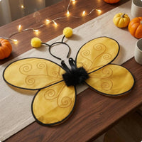 Butterfly Antenna Headband Translucent Party Headpiece Decorative Dressing up Item