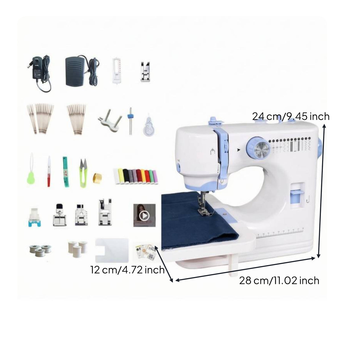 Extension Table Overlock Sewing Machine Foot Pedal Free Arm Sewing Machine Electric Craft Tool