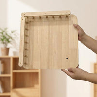 Solid Wood Cat Climbing DIY Units, Wall-Mounted Shelves for Large Cats, Space Saving Vertical Play Area for Indoor Cats to Discover