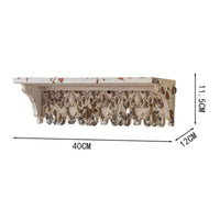 Ornate Wall Shelf White Tones Antique Wall Shelf Easy to Install House Decoration
