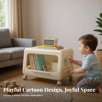 Multi-Drawer Rolling Toy Chest Childchild-safe Storage Cacontaineret Colorful Design