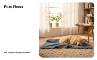 Soft Fleece Dog Blanket Thickened Pineapple Fleece Cat Mat Machine Washable Warm Puppy Quilt for Dogs, Cats, Couch, Crate, Floor