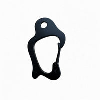 Irregular Shape Carabiner Versatile Keychain Hook Rustproof Stainless Steel Spring Buckle for Campers, Constant Carry, Camping