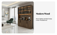 Beverage Cabinet Sideboard Light Luxury Living Space Design Room Display Cabinet Multi-Functional Sideboard with Drawers for Entertainers, Homeowners