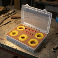 8 Pieces Red Handled Bezel Removal Tool Kit Watch Bezel Opener Kit Repair Tools Molded Insert