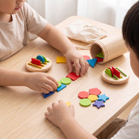 Shape Sorting Cylinder Montessori Wooden Shape Sorter Educational for Young Children, Preschoolers, Home, Preschool, Tabletop
