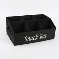 Snack Bar Box Divided Organizer Reusable for Office