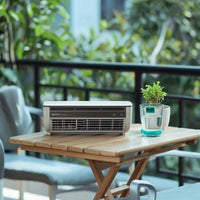 Portable Cordless Fan with Adhesive Hooks Compact Rechargeable Fan with Distant Control Adjustable Quiet for Students, Kitchen