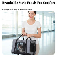 Soft-Sided Pet Carrier Sturdy Material Airline Approved Cat Carrier