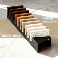 Tile Sample Display Rack Heavy-Duty Tile Display Rack Construction 10 Slot Sample Organizer for Showroom, Retail Store, Commerce Show