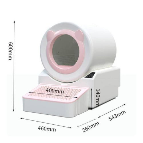Self-Cleaning Cat Litter Box Enclosed Automatic Cat Litter Box Pet Supplies Electric Handsfree-of-Charge for Cats, Apartments