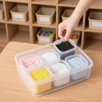Fuse Bead Box Large Capacity Craft Bead Organizer Box Transparent for DIY Fans