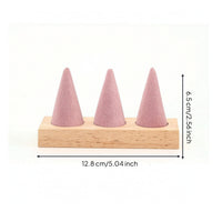 Jewelry Display with Wooden Base Boutique-Style Jewelry Display Stand Solid Wood