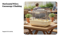 Parrot Outing Enclosure Sturdy Portable Bird Travel Enclosure Ventilated