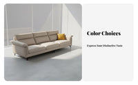 clean-lined Settee Italian design Sofa abrasionResistant Couch for Apartment Dwellers, Pet Owners, Living Room, Lounge Area