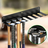 Baseball Sports Bat Rack Easy to Install Sports Bat Holder Sturdy for Garage