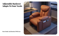 Ergonomic Design Reclining Gaming Armchair Support Lazy Sofa Chair with Footrest Long-Lasting Construction Push Back Recliner Chair Quick Assembly for Young Adults, Home Not on Ice Workers, Homeowners, Bedroom, Reading Nook