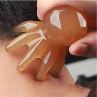 Portable Tentacle-Inspired Head Massager Rounded Teeth Wide Tooth Massage Comb Ergonomic Design Handheld Scalp Claw Multi-Functional for Travel, Home Spa, Office