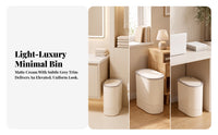 Space-Saving Trash Can with Lid | Compact Upright Form, Small toilet Trash Can with Lid, for Toilet