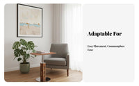 Round elevatingTop Side Table Adjustable Height Household Furniture Minimalist Design Vintage Inspired for Interior Designers