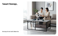 3-Seater textile Couch with Coffee Table Minimalist Design Reception Seating Business and design Sturdy Frame for Meeting Room