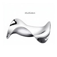 Fruit Tray Mirrored Finish Stainless Steel Tray Wave-Shaped