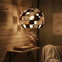 Rattan Ball Hanging Lamp Vintage Inspired Woven Globe Suspension Light Boho
