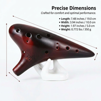 12 Hole Alto Musical Instrument for Beginners, Easy to Learn Ocarina with Beautiful Sound, Ceramic I - Image 4