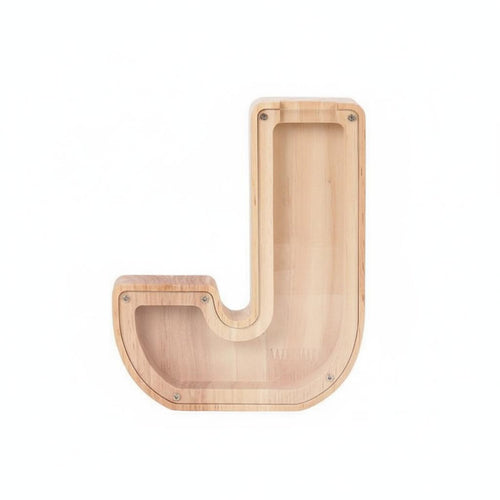 Wooden Letter Piggy Bank Personalized Gift Alphabet Currency Box Long-Lasting