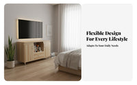 Contemporary Television Cabinet Compact Floor TV Cabinet Sturdy Construction Small Entertainment Center with Versatile Storage and Durable Material Suitable for Gift Giving Home Decoration Bedroom Organization Living Room Furniture Hallway Storage