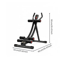 Foldable Abdominal Contraction Machine Padded Foam Rollers Fitness Exercise Gear